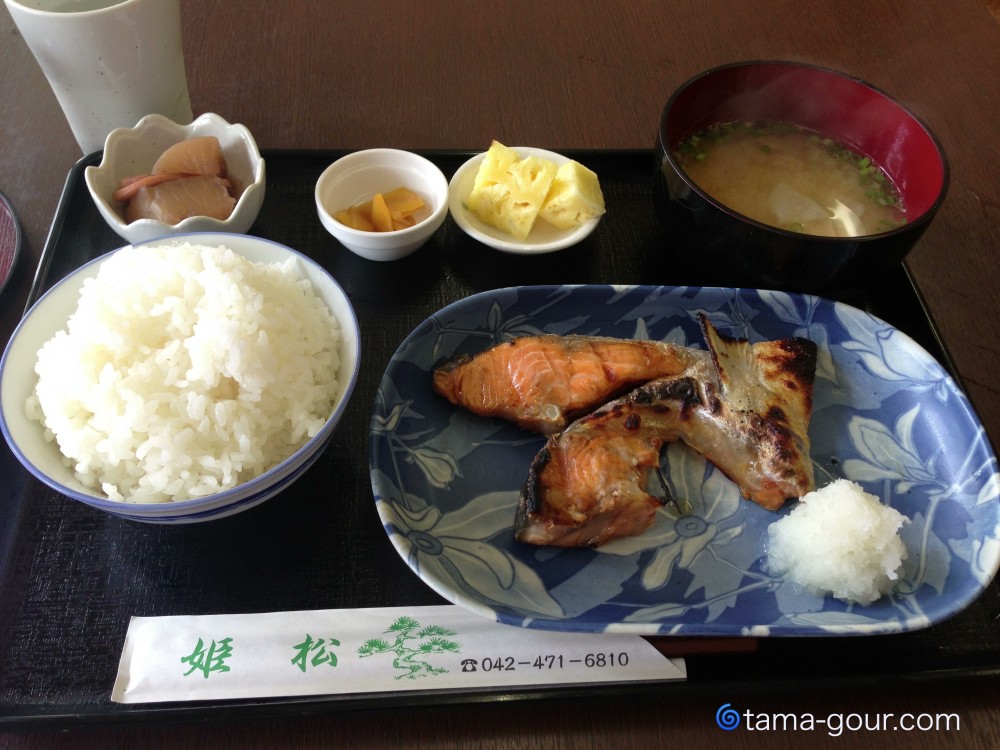 【閉店】市場寿し姫松@東久留米市〜人気の鮭かま定食